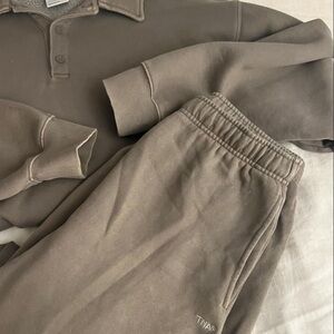 Aritzia sweat suit- modern taupe